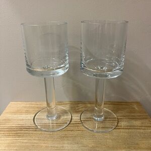 Calvin Klein Bergen Wine Glass Water Goblet Set of 2